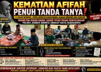 Kematian Afifah Penuh Tanda Tanya: Orang Tua Sudah Damai, Kakek Tetap Desak Penyelidikan — Polres Jember Diminta Ungkap Fakta Sebenarnya 15