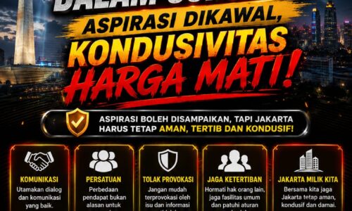 Jelang 27 Agustus, Jakarta Dalam Sorotan: Aspirasi Dikawal, Kondusivitas Harga Mati 6
