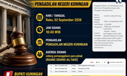 Bukan Putusan Sela: Pencabutan Gugatan Perkara 9/Pdt.G/2026/PN Kng Dikabulkan Hakim, Perkara Baru Teregister No. 20/Pdt.G/2026/PN KNG 10