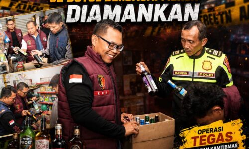 Polres Kuningan Gelar Razia Miras, 62 Botol Berbagai Merek Diamankan 10