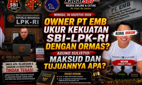 OWNER PT EMB UKUR KEKUATAN SBI-LPK-RI DENGAN ORMAS? AGUNG SULISTIO: MAKSUD DAN TUJUANNYA APA? 6