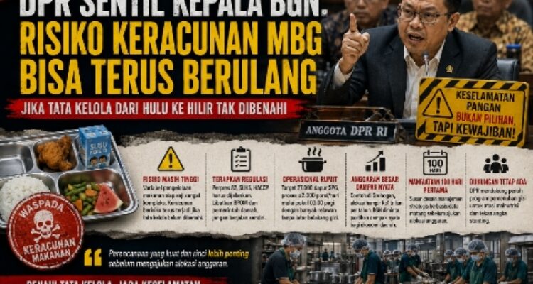 DPR Sentil Kepala BGN: Risiko Keracunan MBG Bisa Terus Berulang Jika Tata Kelola Tak Dibenahi 1