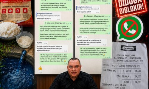 BUKAN DIBERI JAWABAN, NOMOR KONTAK JUSTRU DIDUGA DIBLOKIR: AGUNG SULISTIO DESAK EVALUASI PEGAWAI PERUM BULOG WILAYAH TEGAL, FATHUR ROHMAN 10