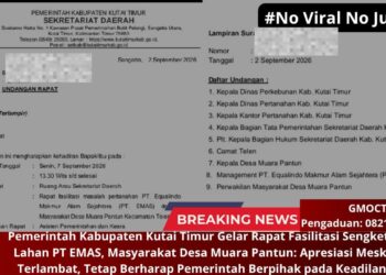 Pemerintah Kabupaten Kutai Timur Gelar Rapat Fasilitasi Sengketa Lahan PT EMAS, Masyarakat Desa Muara Pantun: Apresiasi Meski Terlambat, Tetap Berharap Pemerintah Berpihak pada Keadilan 21