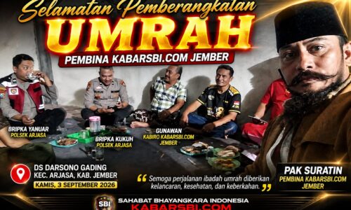 Jelang Umrah, Pembina kabarsbi.com Jember Pak Suratin Gelar Selamatan dan Doa Bersama 10