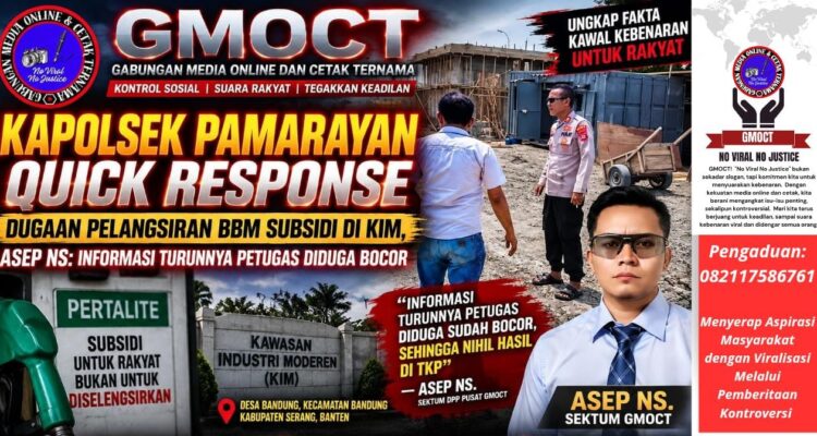 Kapolsek Pamarayan Quick Response Dugaan Pelangsiran BBM Subsidi di KIM, Asep NS: Informasi Turunnya Petugas Diduga Bocor 2