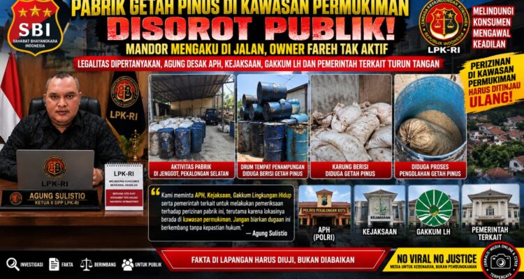 Pabrik Getah Pinus di Kawasan Permukiman Disorot: Mandor Tak Beri Klarifikasi, Owner Fareh Tak Aktif, Agung Desak APH dan Gakkum LH Turun Tangan 1