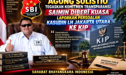 Agung Sulistio Tegaskan Komitmen Transparansi, Saimin Diberi Kuasa Tempuh Jalur KIP Terkait Persoalan Kasudin LH Jakarta Utara 6