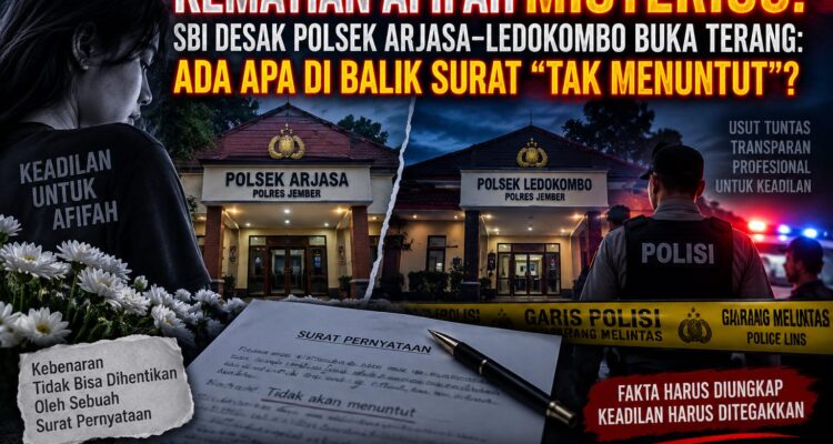 KEMATIAN AFIFAH MISTERIUS! SBI DESAK POLSEK ARJASA–LEDOKOMBO BUKA TERANG: ADA APA DI BALIK SURAT “TAK MENUNTUT”? 2