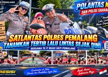 Polantas Polres Pemalang Bangun Kedekatan dengan Anak, Tanamkan Tertib Lalu Lintas Sejak Dini 16
