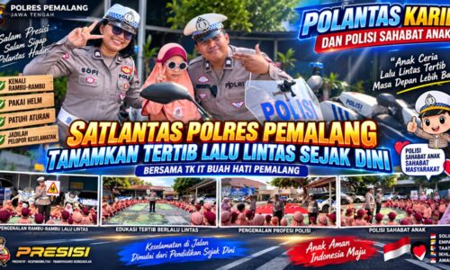 Polantas Polres Pemalang Bangun Kedekatan dengan Anak, Tanamkan Tertib Lalu Lintas Sejak Dini 8