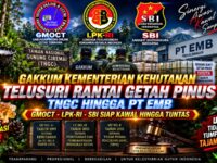 GAKKUM KEMENTERIAN KEHUTANAN TELUSURI RANTAI GETAH PINUS TNGC HINGGA PT EMB, GMOCT–LPK-RI–SBI SIAP KAWAL HINGGA TUNTAS 12