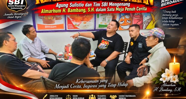 Kenangan Tak Terlupakan: Agung Sulistio dan Tim SBI Mengenang Almarhum H. Bambang, S.H. dalam Satu Meja Penuh Cerita 2