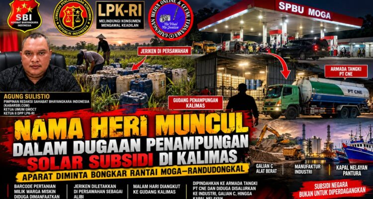 Nama Heri Muncul dalam Dugaan Penampungan Solar Subsidi di Kalimas, Aparat Diminta Bongkar Rantai Moga–Randudongkal 1