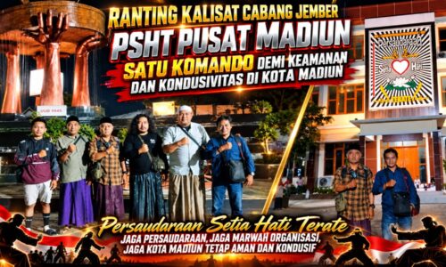 PSHT PUSAT MADIUN TEGASKAN PENOLAKAN, RANTING KALISAT JEMBER TURUN SATU KOMANDO JAGA KONDUSIVITAS PAM 10