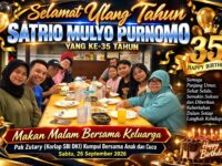 Malam Kebersamaan Keluarga, Pak Zutary Korlap SBI DKI Rayakan Ultah Satrio Mulyo Purnomo ke-35 18