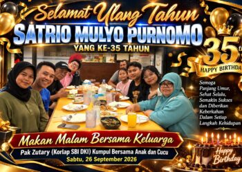 Malam Kebersamaan Keluarga, Pak Zutary Korlap SBI DKI Rayakan Ultah Satrio Mulyo Purnomo ke-35 17