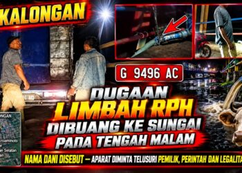 DUGAAN LIMBAH RPH DIBUANG KE SUNGAI TENGAH MALAM, NAMA DANI DISEBUT APARAT DIMINTA TELUSURI PEMILIK, PERINTAH, DAN LEGALITAS USAHA 16