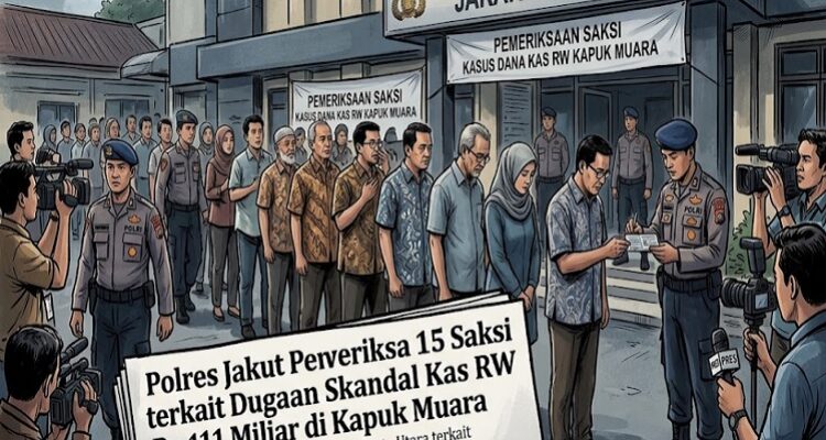 Polres Jakut Periksa 15 Saksi Terkait Dugaan Skandal Kas RW Rp11 Miliar di Kapuk Muara 2