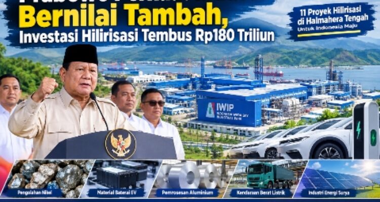 Prabowo Perkuat Industri Bernilai Tambah, Investasi Hilirisasi Tembus Rp180 Triliun 2