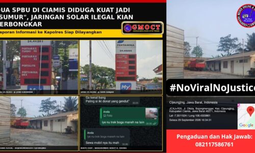 IMG-20261001-WA0000 Dua SPBU Di Ciamis Diduga Kuat Jadi "Sumur", serta Temuan Gudang Ilegal Disinyalir Milik Haji Ong dan Haji Dni, GMOCT: Jaringan Solar Ilegal Kian Terbongkar, Kapolres Ciamis "Kita Akan Lakukan Lidik" 6