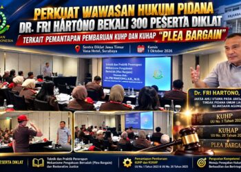 Perkuat Kompetensi Jaksa Hadapi Pembaruan KUHP dan KUHAP, Dr. Fri Hartono Bekali 300 Peserta Soal Plea Bargain 21