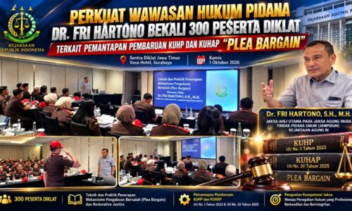 Perkuat Kompetensi Jaksa Hadapi Pembaruan KUHP dan KUHAP, Dr. Fri Hartono Bekali 300 Peserta Soal Plea Bargain 10