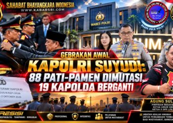 Gebrakan Awal Kapolri Suyudi: 88 Pati-Pamen Dimutasi, 19 Kapolda Berganti 18