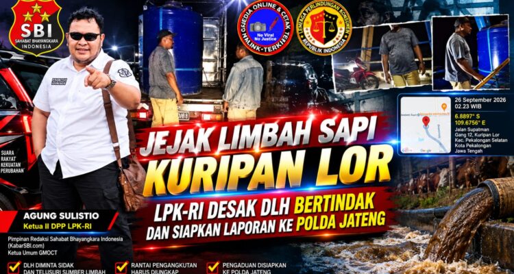 Jejak Limbah Sapi Kuripan Lor, LPK-RI Desak DLH dan Siapkan Laporan ke Polda Jateng 3