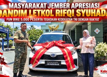 Masyarakat Jember Apresiasi Dandim Letkol Rifqi Syuhada, Fun Bike 5.000 Peserta Tegaskan Kedekatan TNI dengan Rakyat 1