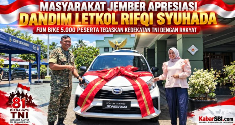 Masyarakat Jember Apresiasi Dandim Letkol Rifqi Syuhada, Fun Bike 5.000 Peserta Tegaskan Kedekatan TNI dengan Rakyat 1