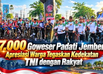 7.000 Goweser Padati Jember, Apresiasi Warga Tegaskan Kedekatan TNI dengan Rakyat 18