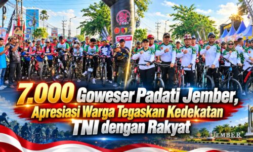 7.000 Goweser Padati Jember, Apresiasi Warga Tegaskan Kedekatan TNI dengan Rakyat 9