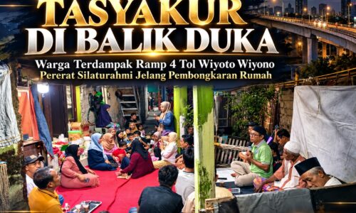 TASYAKUR DI BALIK DUKA: WARGA TERDAMPAK RAMP 4 TOL WIYOTO WIYONO PERERAT SILATURAHMI JELANG PEMBONGKARAN RUMAH 6