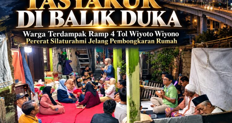 TASYAKUR DI BALIK DUKA: WARGA TERDAMPAK RAMP 4 TOL WIYOTO WIYONO PERERAT SILATURAHMI JELANG PEMBONGKARAN RUMAH 2