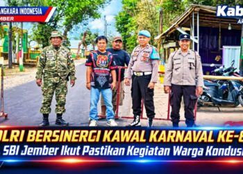 TNI-Polri Bersinergi Kawal Karnaval ke-81 di Kalisat, SBI Jember Ikut Pastikan Kegiatan Warga Kondusif 19