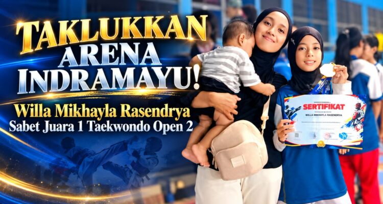 TAKLUKKAN ARENA INDRAMAYU! Santriwati SDIT Al-Fattah Kuningan Sabet Juara 1 Taekwondo Open 2 3