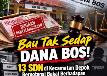 Bau Tak Sedap Dana BOS..! 13 SDN di Kecamatan Depok Berpotensi Bakal Berhadapan dengan Persoalan Hukum 16