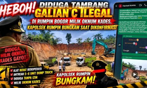 Sorotan Tambang Galian C di Rumpin Bogor: Diduga Milik Oknum Kades, Aktivitas Alat Berat Disorot dan Kapolsek Belum Beri Penjelasan 10